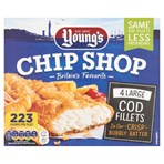 Young's Chip Shop 4 Large Cod Fillets 440g