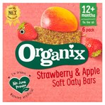 Organix Strawberry Organic Soft Oat Snack Bars Multipack 6 x 30g