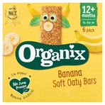 Organix Banana Organic Soft Oat Snack Bars Multipack 6x30g 