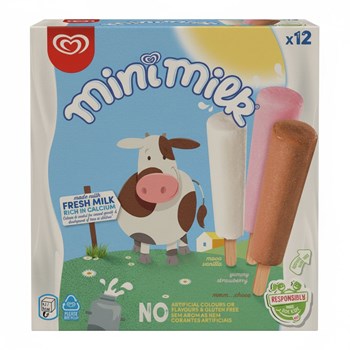 Heartbrand Mini Milk Ice Cream Multipack 12 x 35 ml 