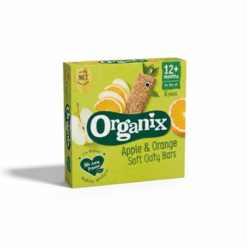 Organix Apple & Orange Organic Soft Oat Snack Bars Multipack 6x30g  