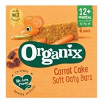 Organix Carrot Cake Organic Soft Oat Snack Bars Multipack 6x30g