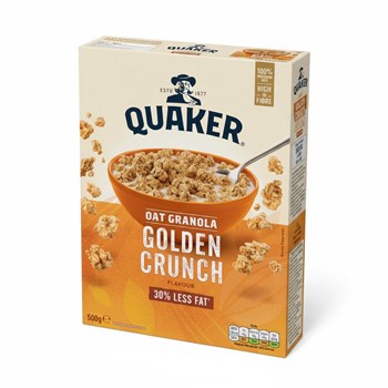 Quaker Oat Golden Crunch Granola Cereal 500g