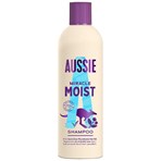 Aussie Miracle Moist Shampoo - Moisture-Quenching, Replenishes Dry, Damaged, Brittle Hair, 300ml