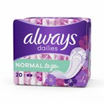 Always Dailies Normal To Go  Panty Liners x20