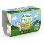 Heinz By Nature Pear & Apple Custard 6+ Months 4 x 100g