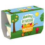 Heinz By Nature Apple, Banana & Apricot 6+ Months 4 x 100g
