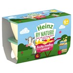 Heinz By Nature Fruity Medley Custard 6+ Months 4 x 100g