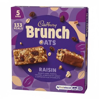 Cadbury Brunch Oats Raisin Bars 5 x 32g (160g)