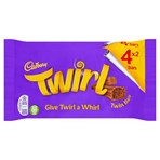 Cadbury Twirl Chocolate Bar 4 Pack 136g