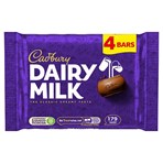 Cadbury Dairy Milk 4 Bars 134g