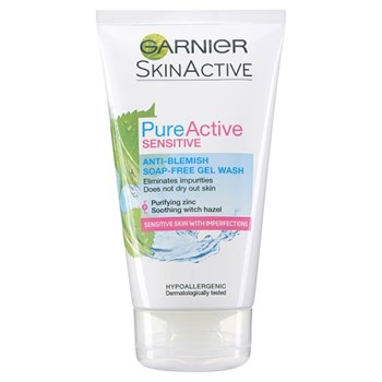Garnier Pure Active Sensitive Anti-Blemish Face Wash 150ml
