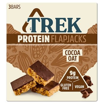 Trek Protein Flapjacks Cocoa Oat 3 x 50g
