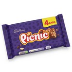 Cadbury Picnic Chocolate Bar 4 Pack 152g