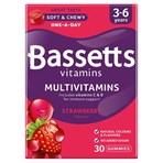 Bassetts Vitamins Multivitamins 3-6 Years 30 Gummies Strawberry Flavour