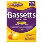 Bassetts Vitamins Omega-3 & Multivitamins 12-18 Years 30 Gummies Citrus Flavour