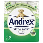 Andrex Ultra Care Toilet Roll 9R, 160sc