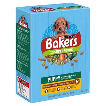 BAKERS Puppy Chicken with Vegetables Dry Dog Food 1.1kg