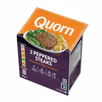 Quorn 2 Peppered Steaks 196g