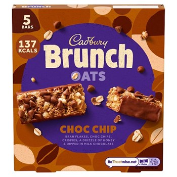 Cadbury Brunch Oats Choc Chip Bars 5 x 32g (160g)