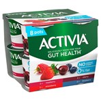 Activia Red Fruits No Added Sugar Gut Health Yogurt 8 x 115g (920g)