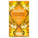 Pukka Organic Lemon, Ginger & Manuka Honey 20 Herbal Tea Sachets 40g