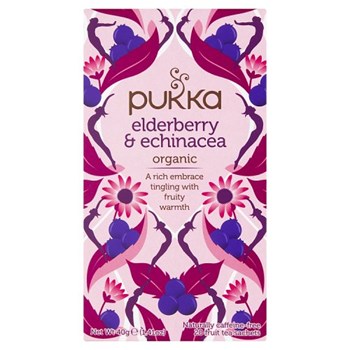 Pukka Organic Elderberry & Echinacea 20 Fruit Tea Sachets 40g