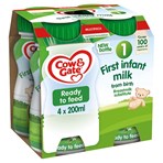 Cow & Gate 1 First Infant Milk from Birth Multipack 4 x 200ml (800ml)