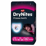 DryNites 10 Pyjama Pants Age 3-5 16-23kg
