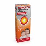 Nurofen for Children Strawberry Oral Suspension 3mths to 9yrs Ibuprofen 100ml