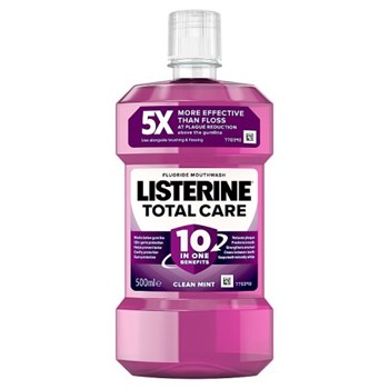 Listerine Total Care Fluoride Mouthwash Clean Mint 500ml 