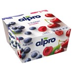 Alpro Blueberry & Cherry Yoghurt Alternative 4x125g