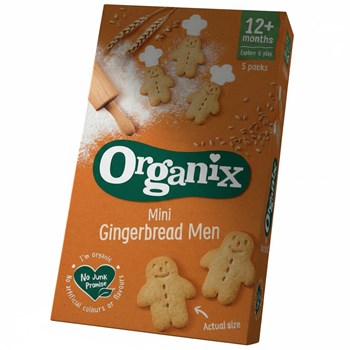 Organix Mini Gingerbread Men 12+ Months 5 x 25g (125g)