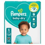 Pampers Baby-Dry Size 5, 39 Nappies, 11kg-16kg
