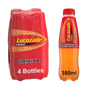 Lucozade Energy Drink Original 4x380ml