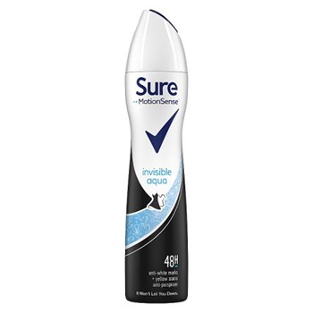 Sure Women Anti-perspirant deodorant Invisible Aqua 250 ml 