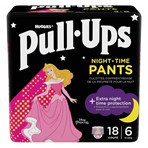 Huggies® Pull-Ups® Night Time Nappy Pants, Girl Size 6, 18 Pants