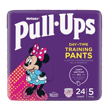 Huggies® Pull-Ups® Day Time Nappy Pants, Girl Size 5, 24 Pants