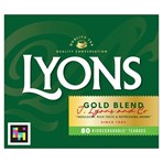 Lyons 80 Gold Blend Biodegradable Teabags 232g