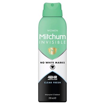 Mitchum Invisible Women 48HR Protection Clear Fresh Anti-Perspirant & Deodorant 200ml