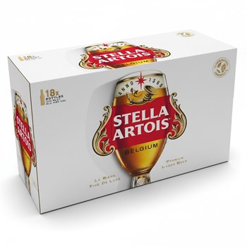 Stella Artois Belgium Premium Lager Beer 18 x 284ml