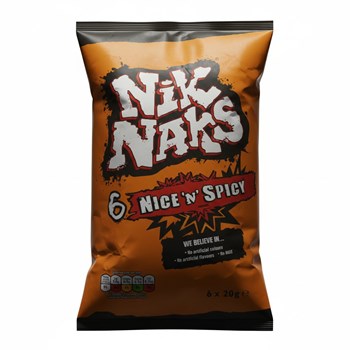 Nik Naks Nice 'N' Spicy Flavour 6 x 20g