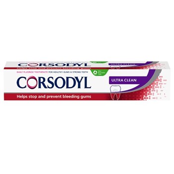 Corsodyl Ultra Clean Daily Gum Care Fluoride Toothpaste 75ml
