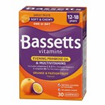 Bassetts Vitamins Evening Primrose Oil & Multivitamins Orange & Passion Fruit 12-18 Years 30 Gummies