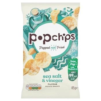 Popchips Sea Salt & Vinegar Flavour Potato Snacks 85g