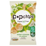 Popchips Sour Cream & Onion Flavour Potato Snacks 85g