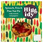 Higgidy Spinach, Feta & Pine Nut Pie with Roasted Red Peppers 250g