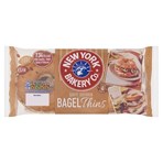 New York Bakery Co. 4 Sliced Soft Seeded Bagel Thins