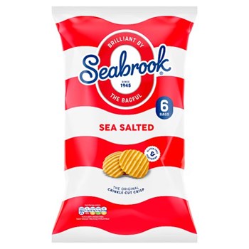 Seabrook Sea Salted The Original Crinkle Cut Crisp 6 x 25g