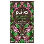 Pukka Organic Peppermint & Licorice 20 Herbal Tea Sachets 30g